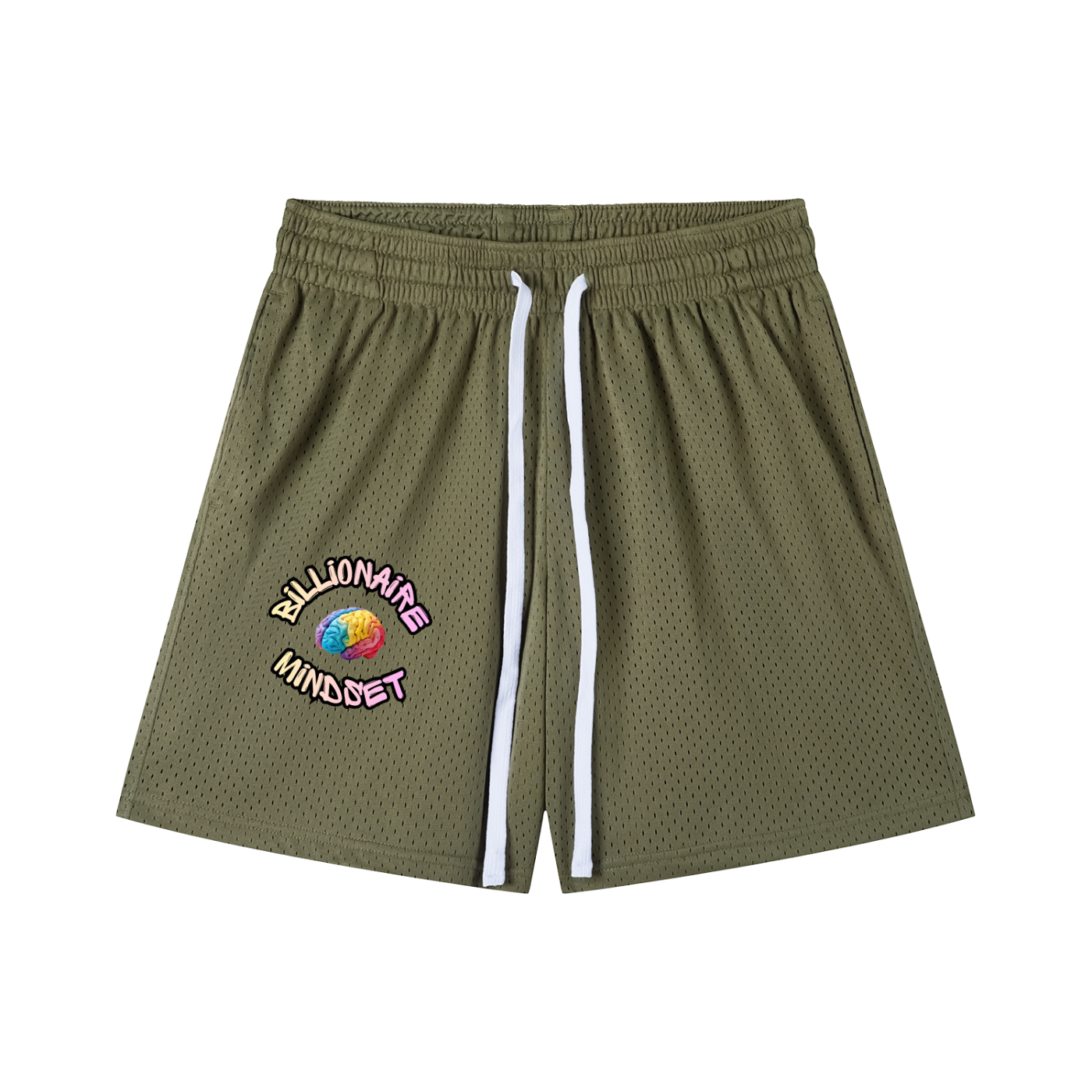 Mesh Drawstring Shorts