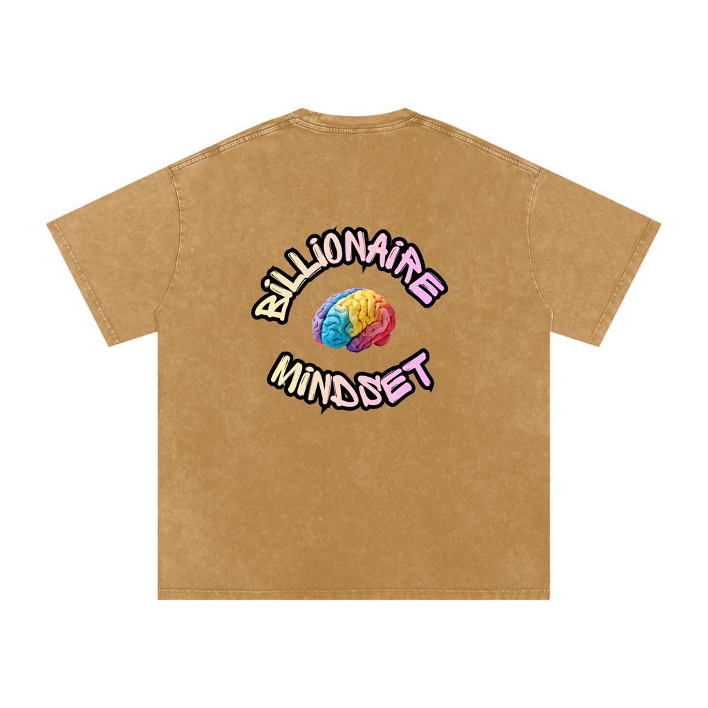Snow Washed Oversized Cotton T-Shirt