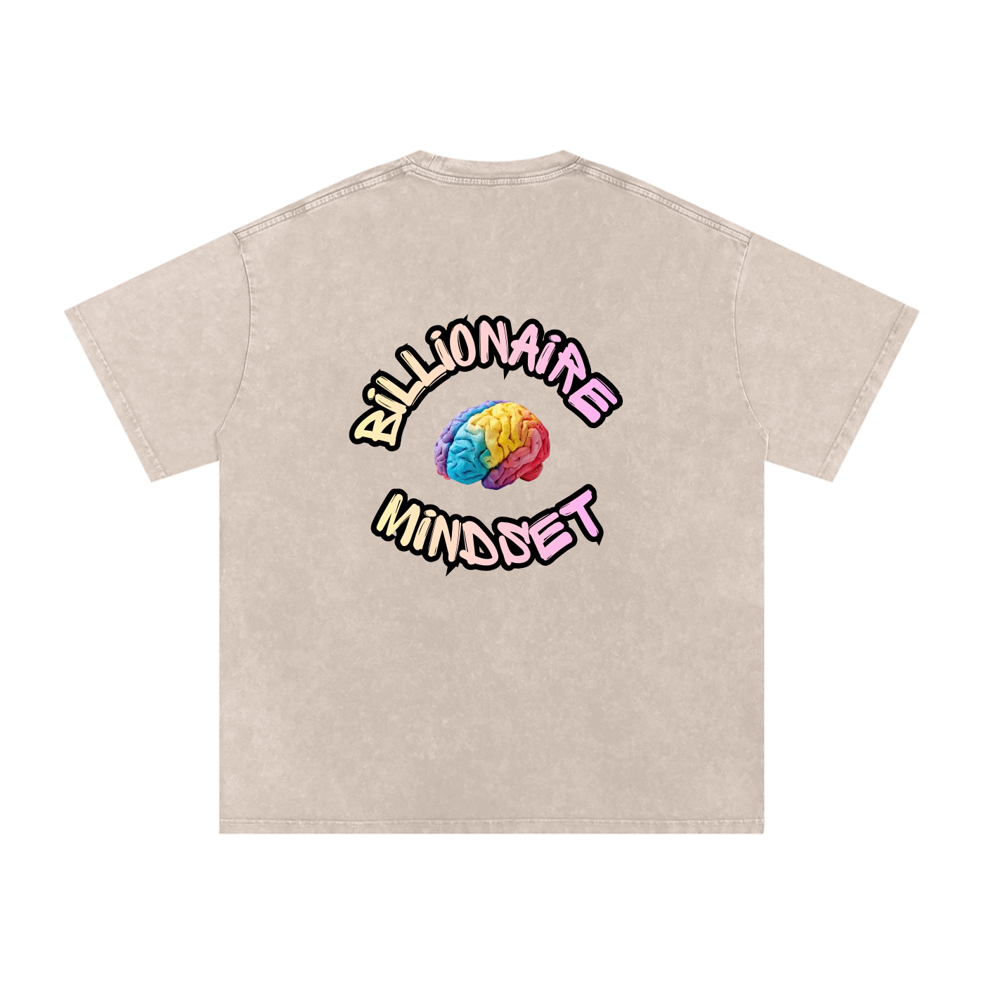 Snow Washed Oversized Cotton T-Shirt