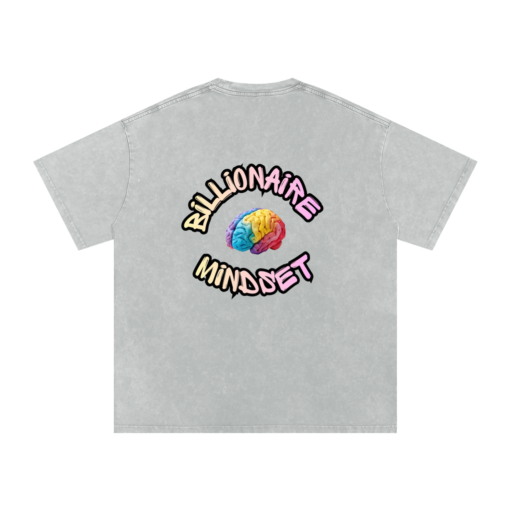 Snow Washed Oversized Cotton T-Shirt