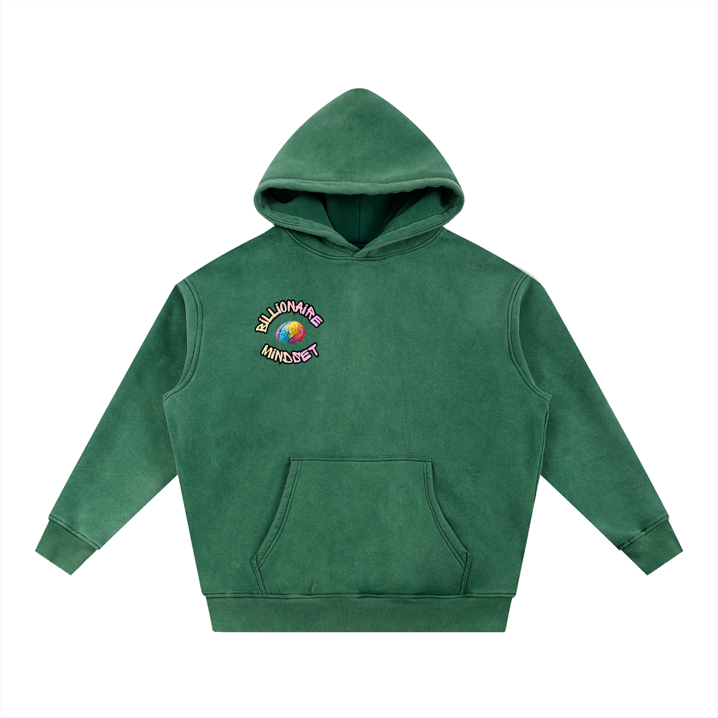 Snow Wash Oversize Circle Hoodie