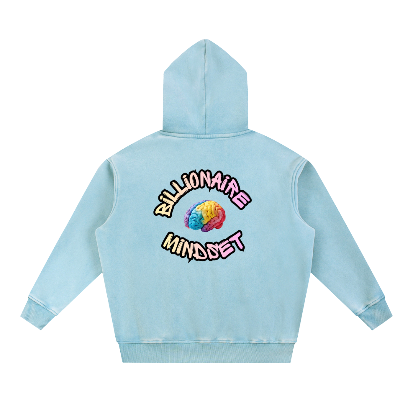 Snow Wash Oversize Circle Hoodie