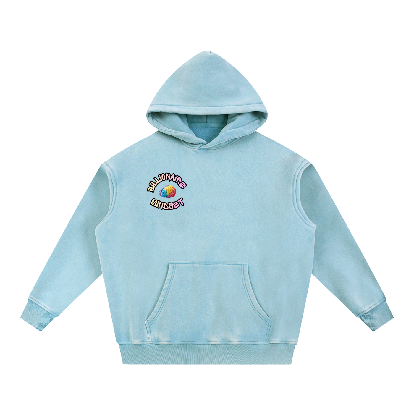 Snow Wash Oversize Circle Hoodie