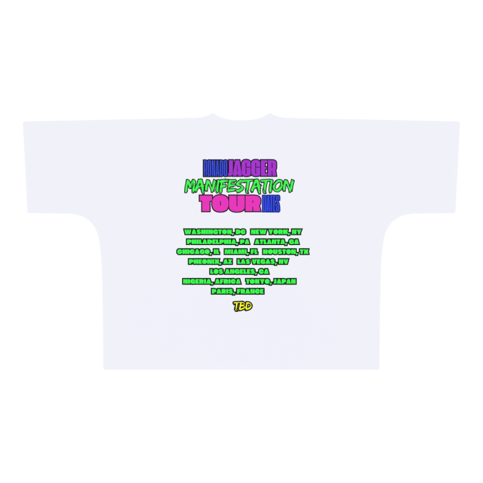 Ronado Jagger Manifestation Tour Oversize Boxy Tee