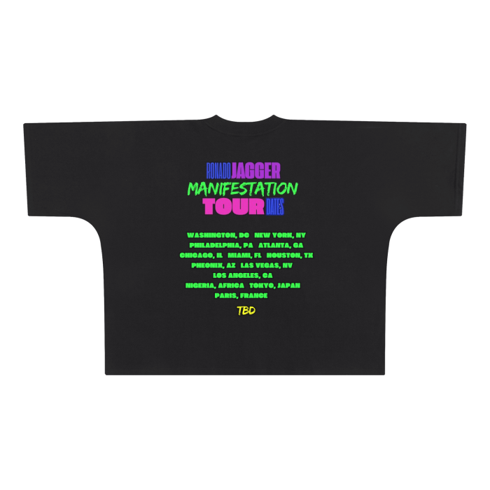 Ronado Jagger Manifestation Tour Oversize Boxy Tee