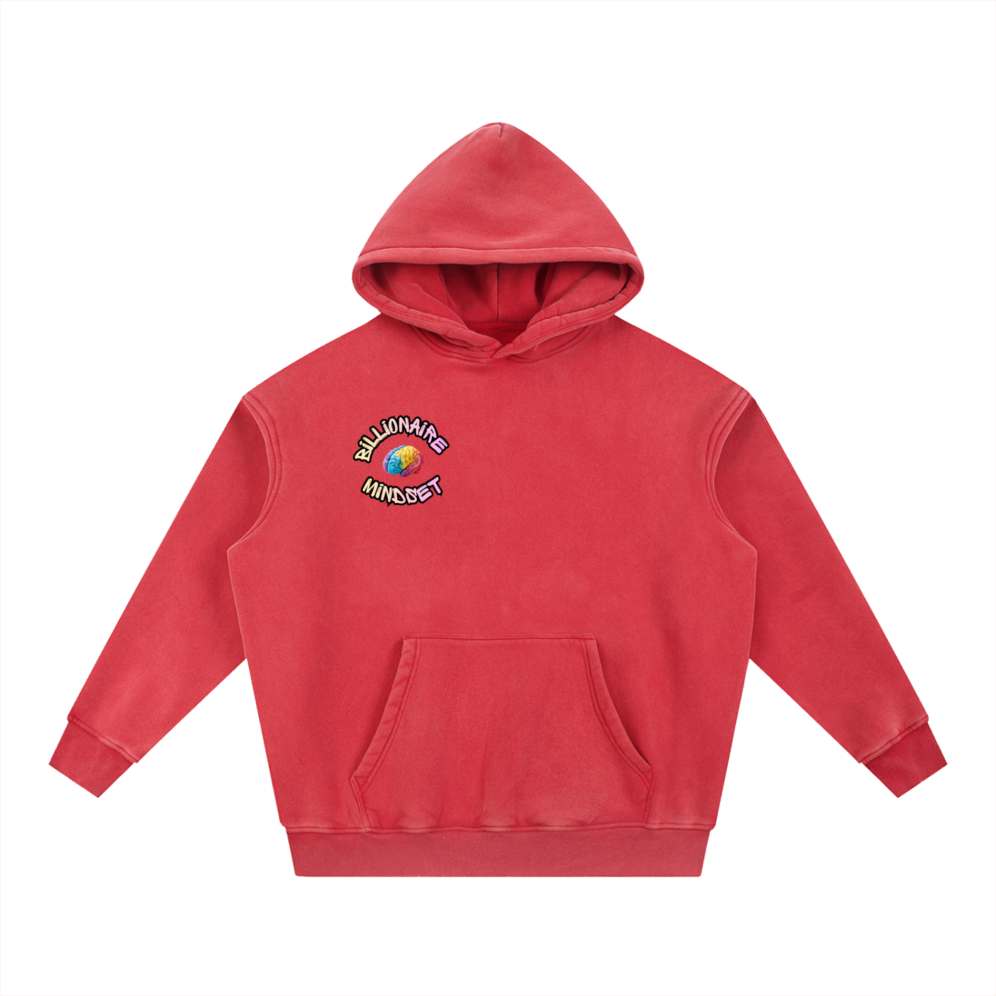 Snow Wash Oversize Circle Hoodie