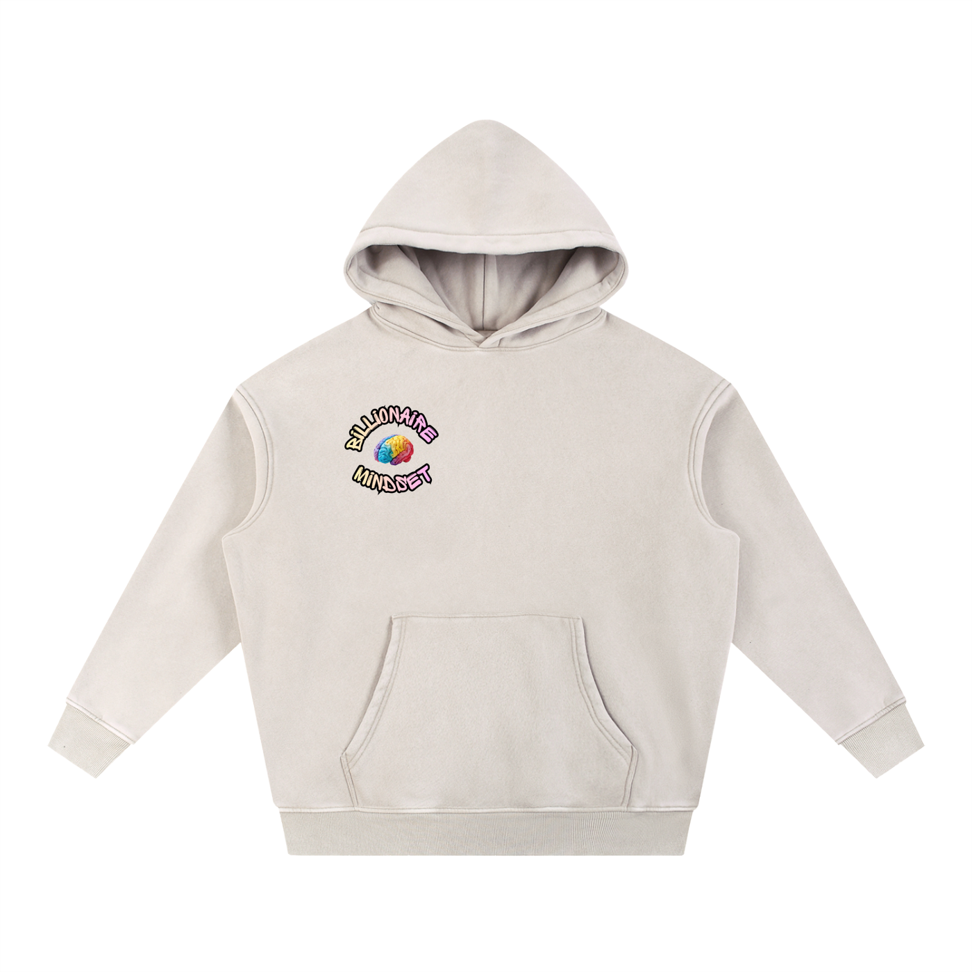 Snow Wash Oversize Circle Hoodie