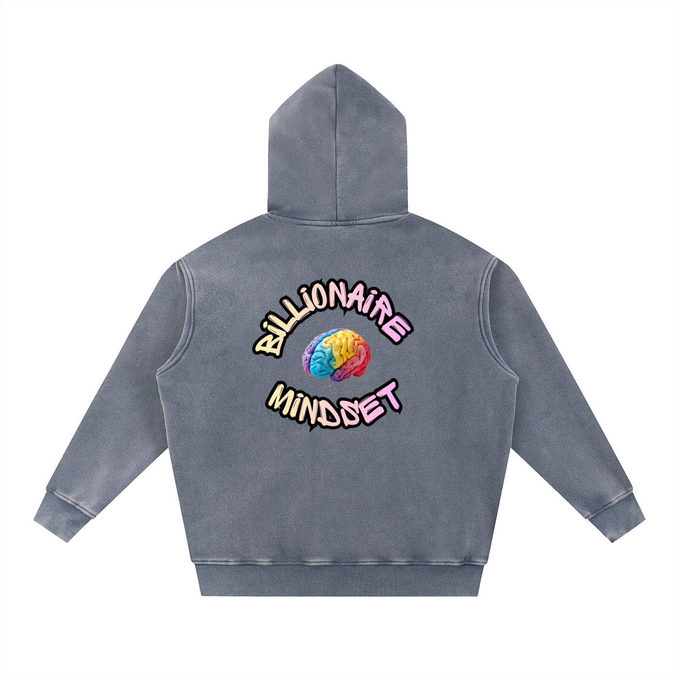 Snow Wash Oversize Circle Hoodie