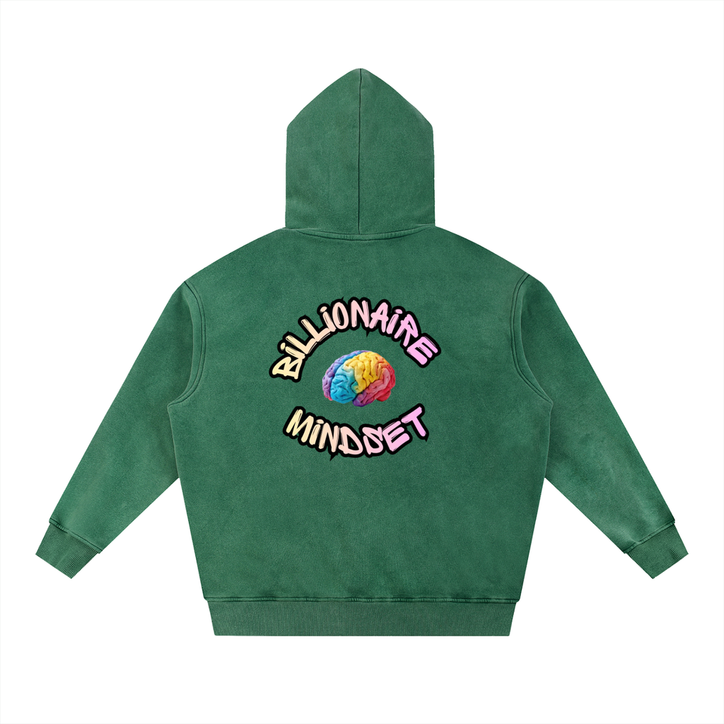 Snow Wash Oversize Circle Hoodie
