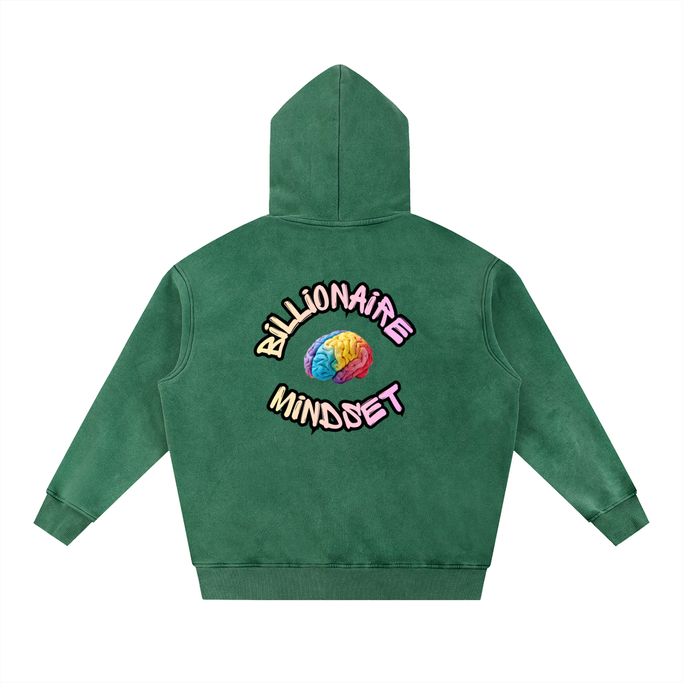 Snow Wash Oversize Circle Hoodie