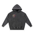 Snow Wash Oversize Circle Hoodie