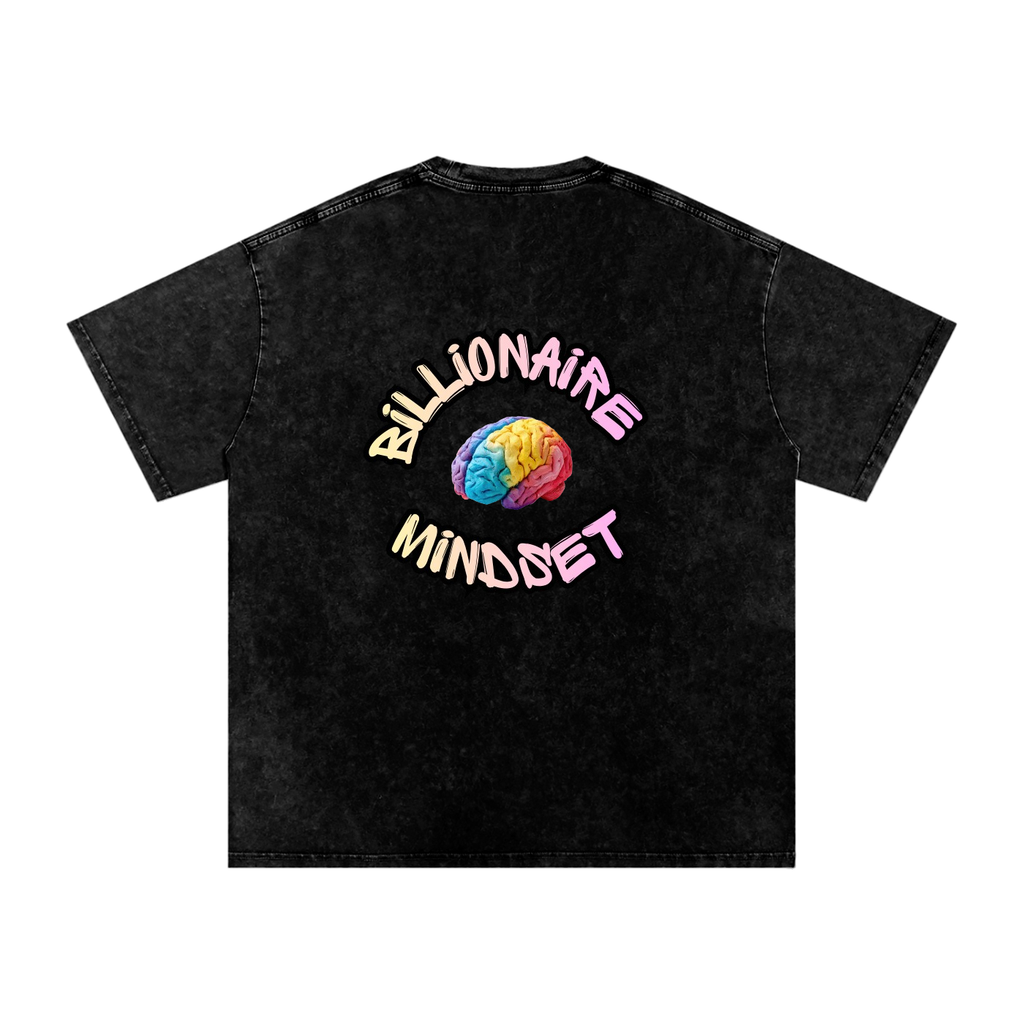 Snow Washed Oversized Cotton T-Shirt