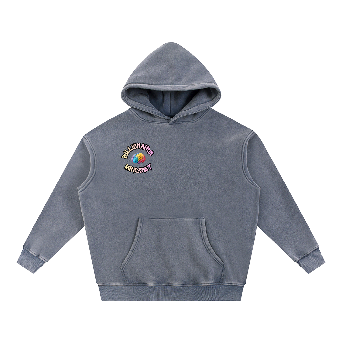 Snow Wash Oversize Circle Hoodie