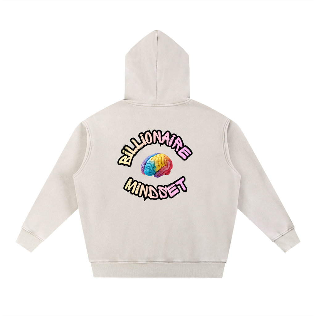 Snow Wash Oversize Circle Hoodie
