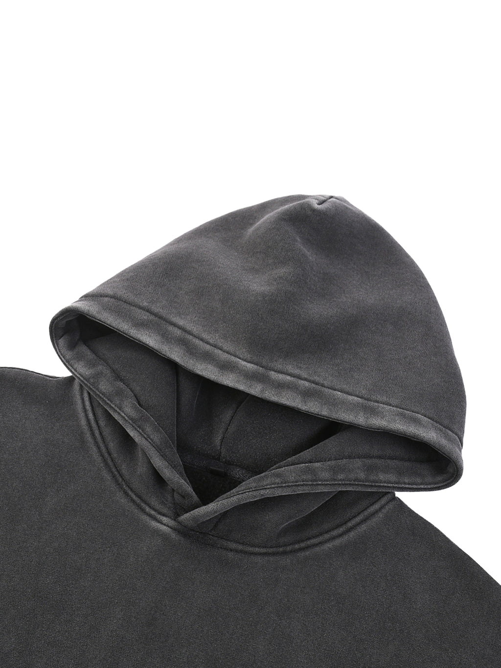 Snow Wash Oversize Circle Hoodie