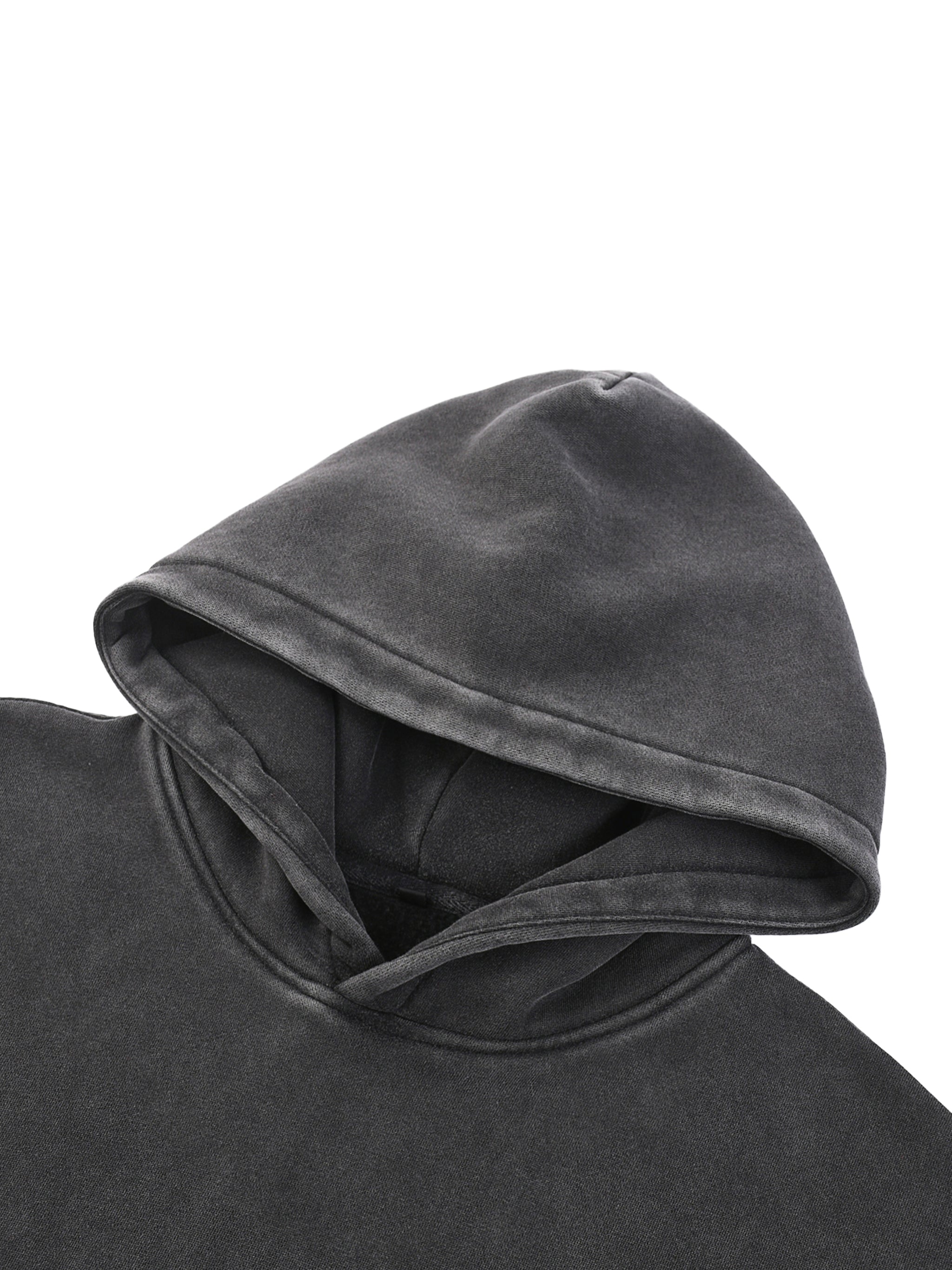 Snow Wash Oversize Circle Hoodie